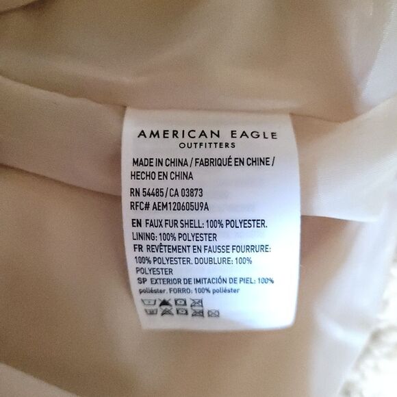 American Eagle Sherpa Moto Jacket Womens XL - Picture 8 of 14